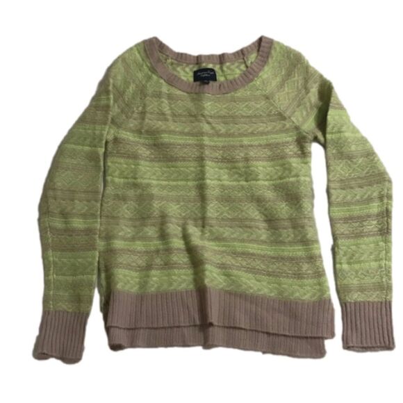 🦅 American Eagle Green & Grey Sweater - Picture 1 of 7